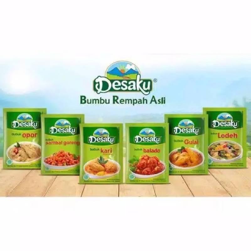 

Desaku Rempah ayam opor sambal goreng kari sayur lodeh balado ketumbar kunyit marinasi tempe ikan 1 Pcs