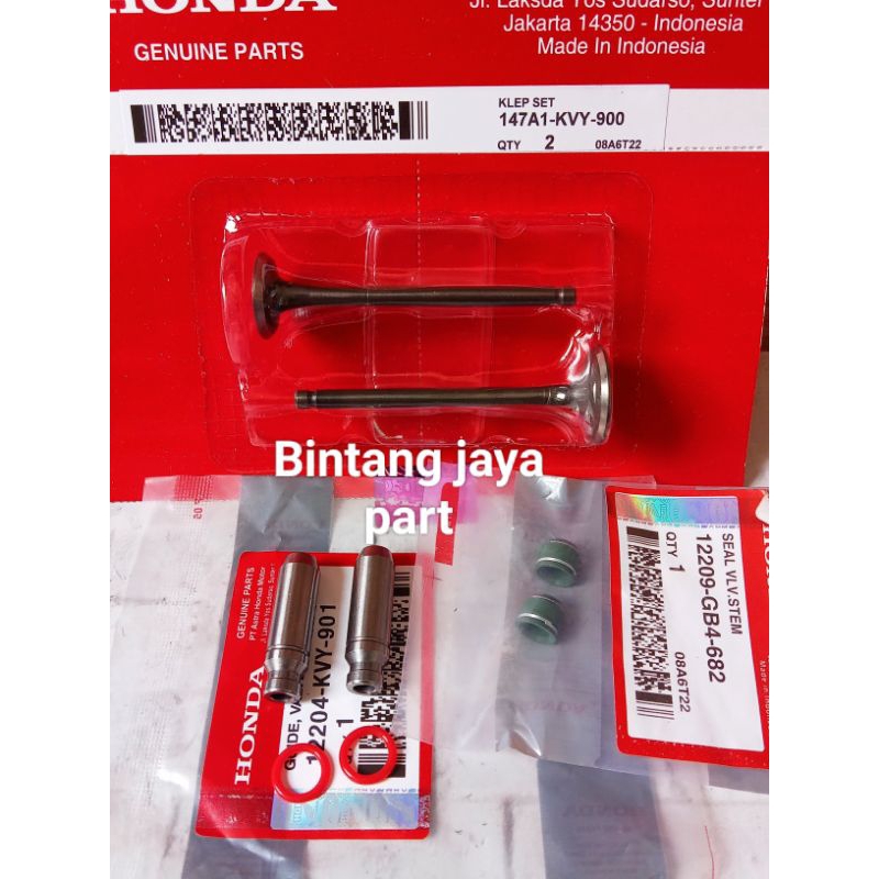 Bosh Klep Set Beat Karbu,3 Barang (Bosh klep+Payung klep+SIL klep)Honda beat Karbu,Vario Karbu,Vario