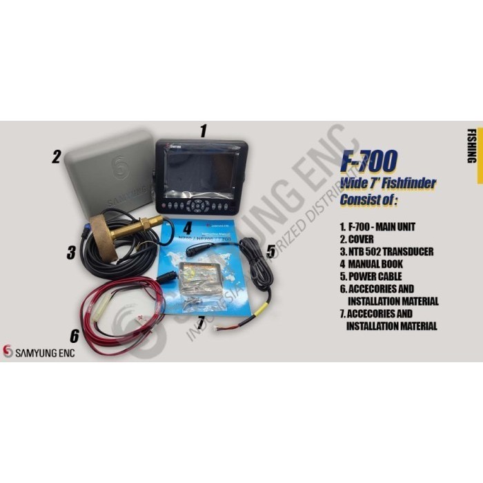 Samyung F-700 7.0" LCD Fish Finder