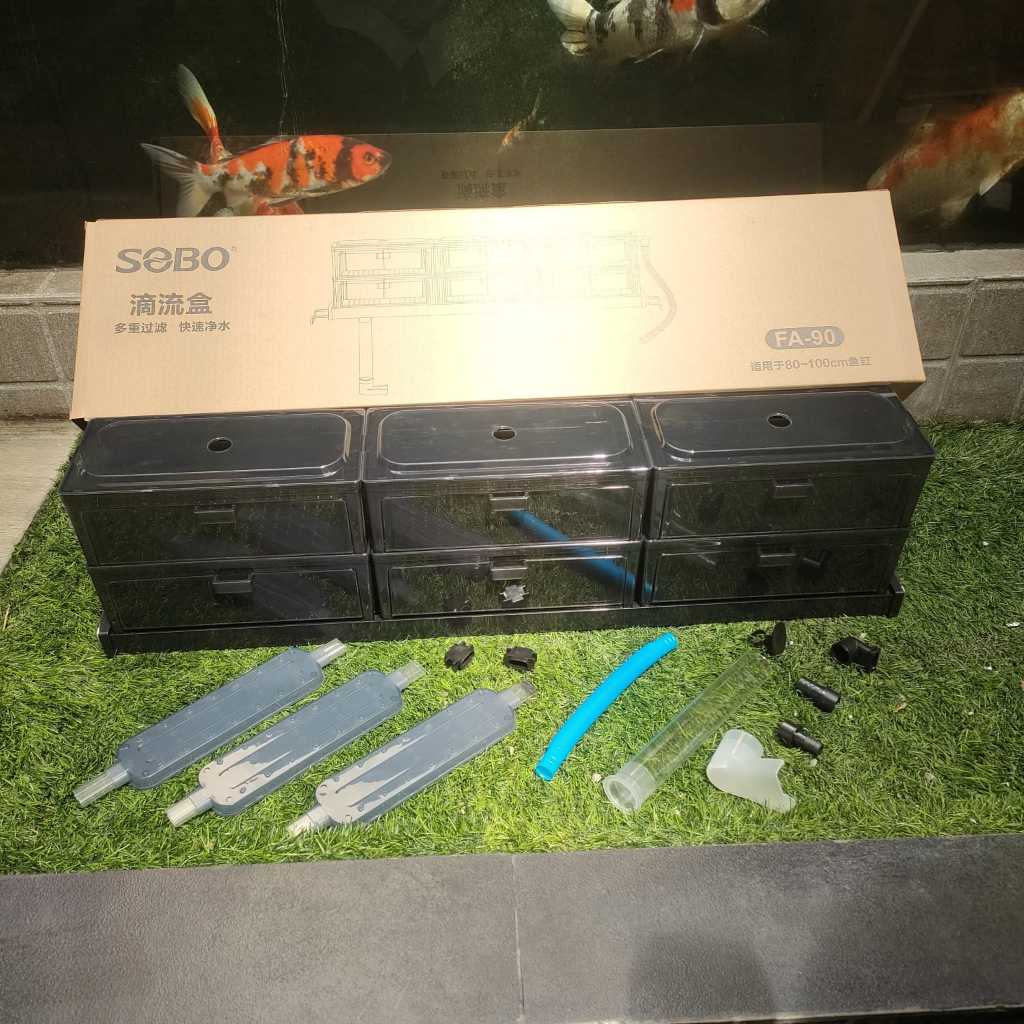 SOBO FA 90 - BOX TOP FILTER 80-100CM TRICKLE AQUARIUM ATAS 2 SUSUN FA90