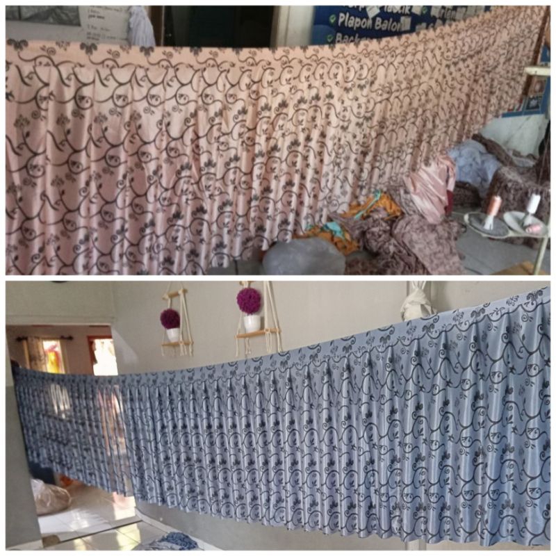 Skriting Meja Prasmanan Kain Batik atau Kain Motif / Rok Meja Kain Batik / Ider-Ider Meja / Rempel M