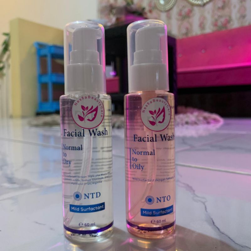 Facial Wash NTD (Normal to Dry) & Facial Wash NTO (Normal to Oily) by Nesfia Beauty Care