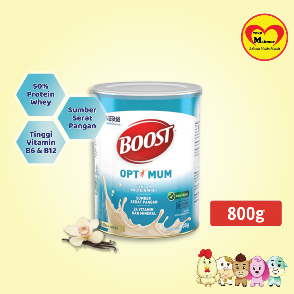 

Nestle Boost Optimum Vanila 800gr / Toko Makmur Kapas Krampung