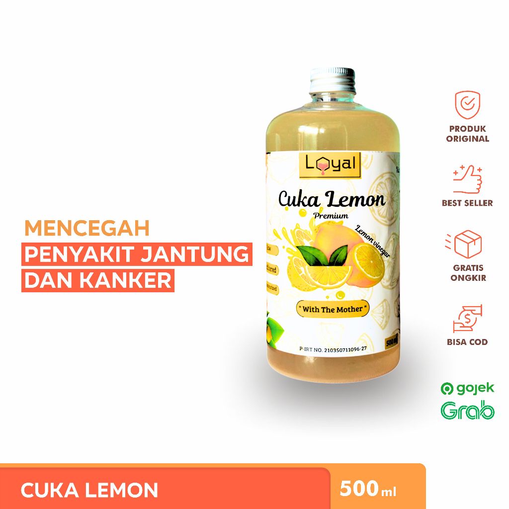 

LOYAL Cuka Lemon / Lemon Vinegar With The Mother 500ml