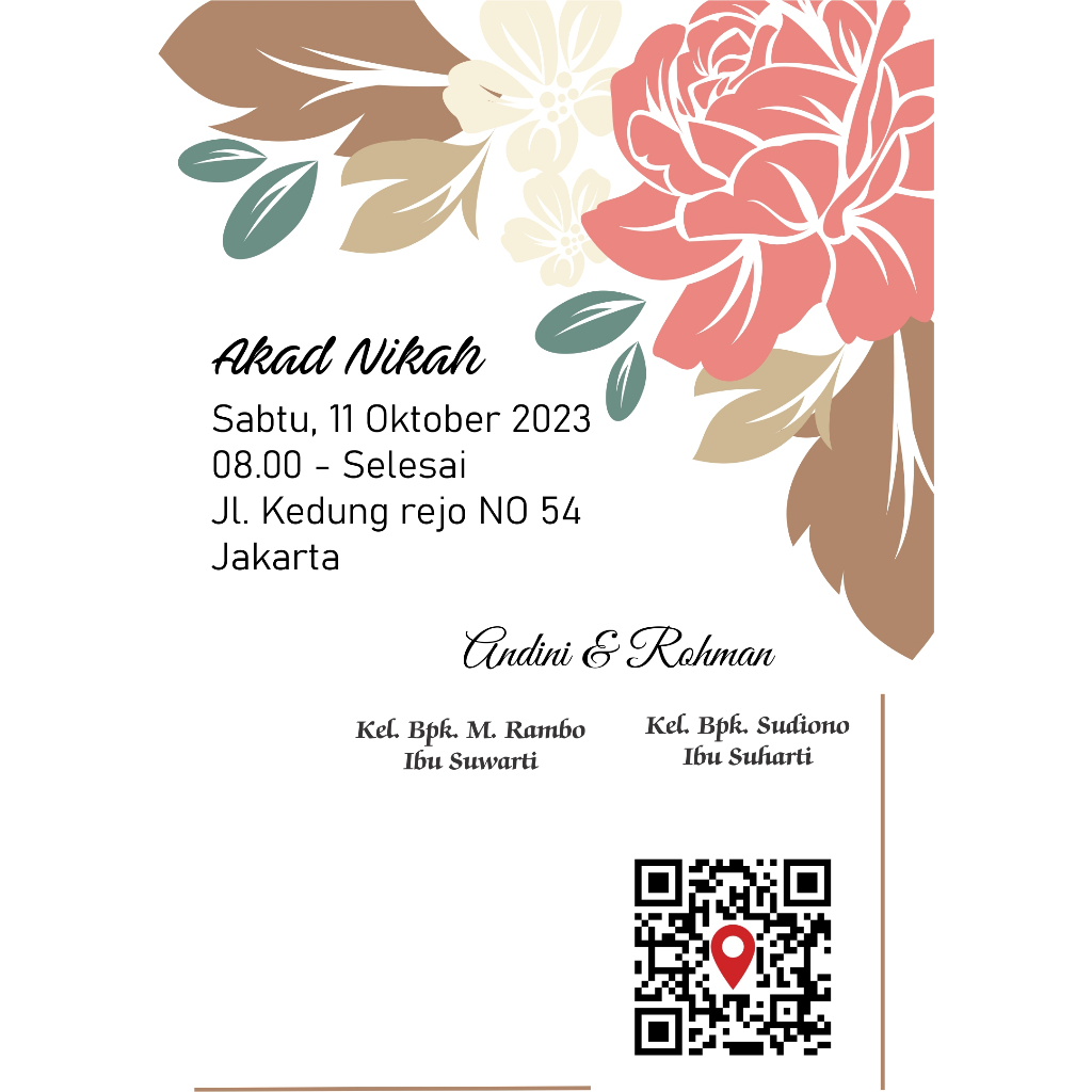 UNDANGAN PERNIKAHAN (SG24-floral-wedding-invitation-template)