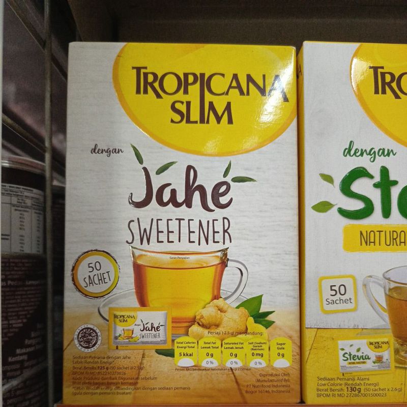 

Tropicana slim jahe sweetener 125gr
