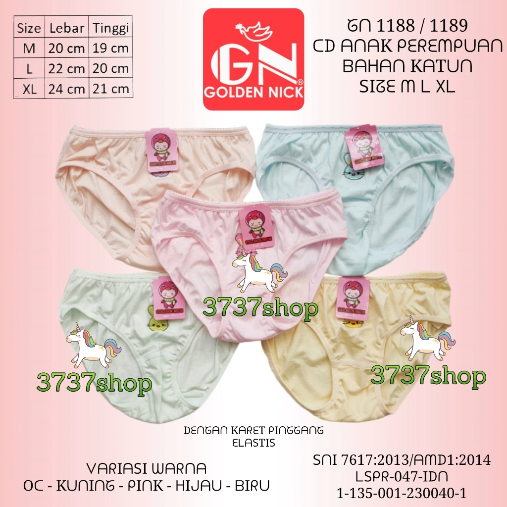 GOLDEN NICK CD 1188 1189 - CELANA DALAM ANAK PEREMPUAN