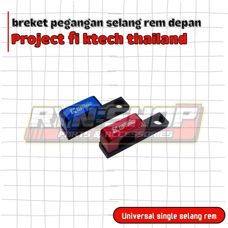 Breket Klem Pegangan Selang Rem Project Fi Ktech Vario 125 150 160 Mio Fino Soul Aerox Scoopy Stylo 