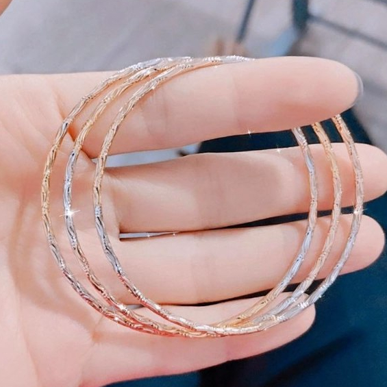 MATLAINE-Gelang keroncong mix SENA silver gold titanium