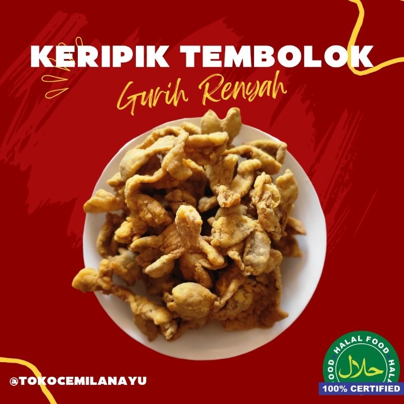 

Keripik tembolok ayam original 1kg.