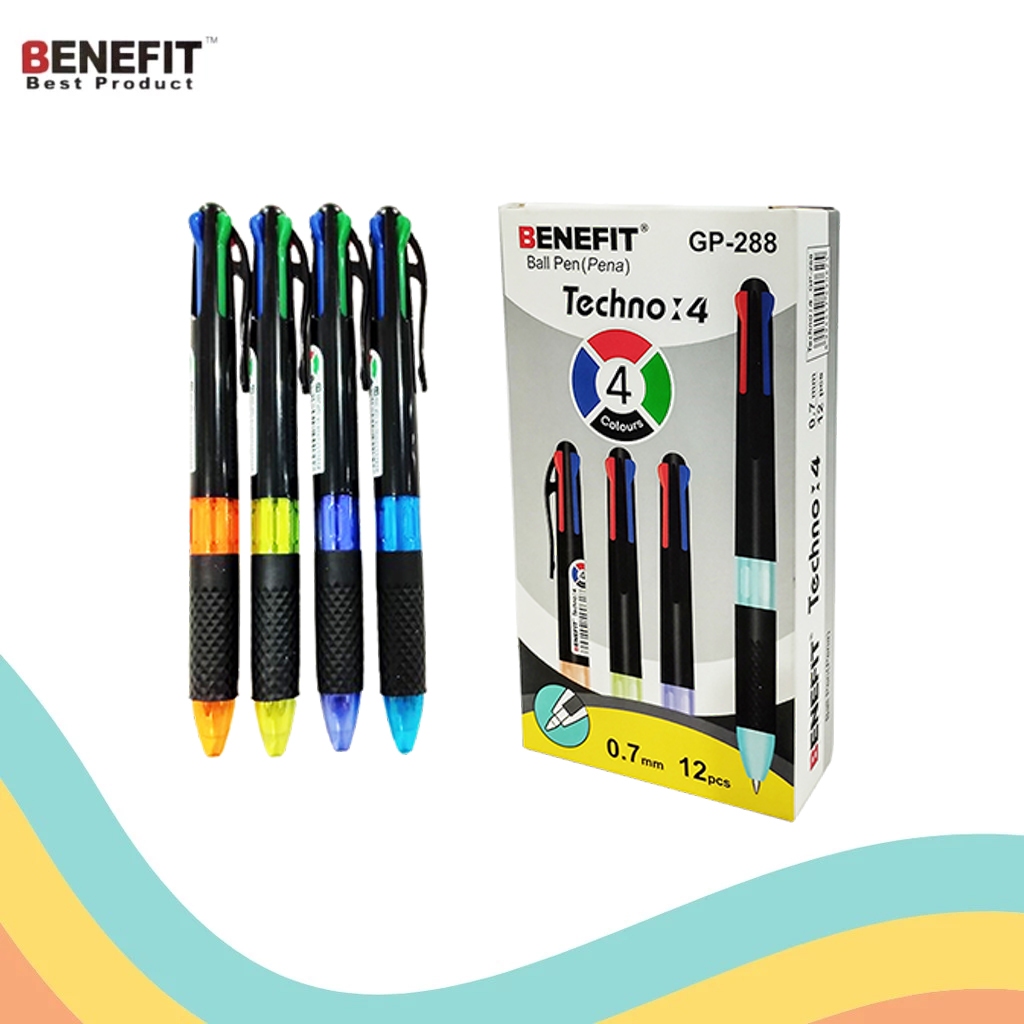 

BALLPOINT 4 WARNA BENEFIT GP-288 (1 PCS)