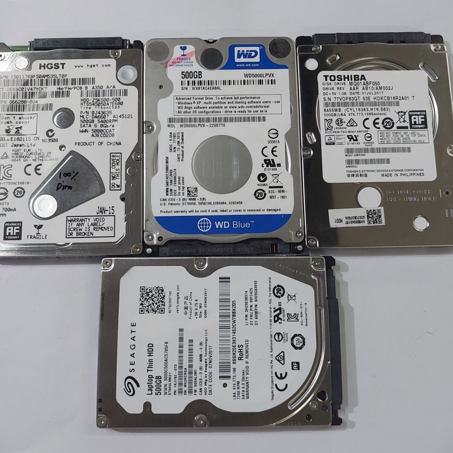 Hardisk laptop 500gb 2.5inch sata murah hdd notebook hdd ps second original