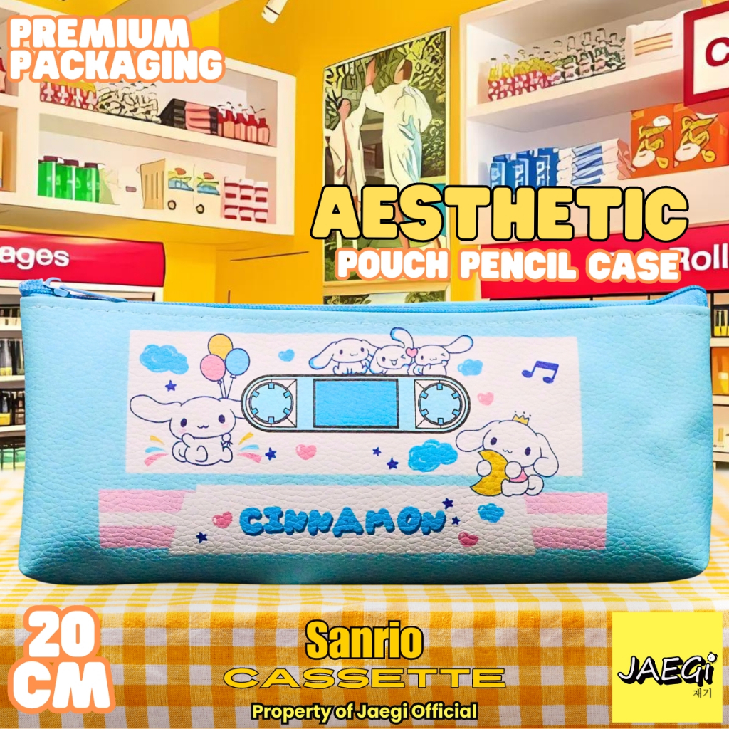 

JAEGi - Sanrio Pouch Pencil Case Cassette Edition Premium Mika Package 20 cm