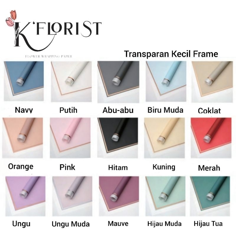 [1 LEMBAR] Kertas Buket Transparant Kecil