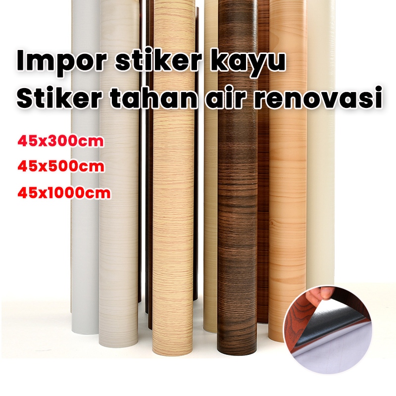 【grandmaster】stiker meja kayu stiker lemari kayu wallpaper dinding kayu wallpaper lemari kayu