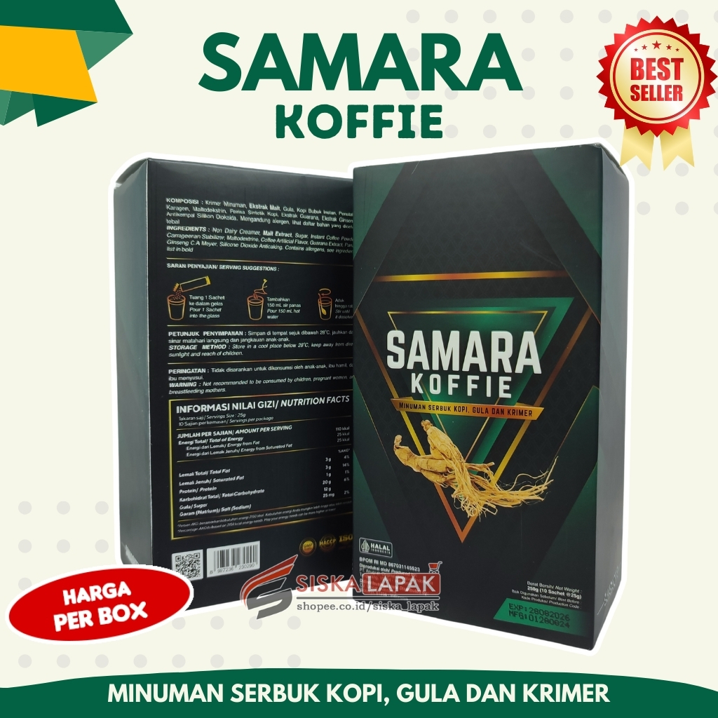 

Samara Koffie / Minuman Serbuk Rasa Kopi Gula Krimer - Box