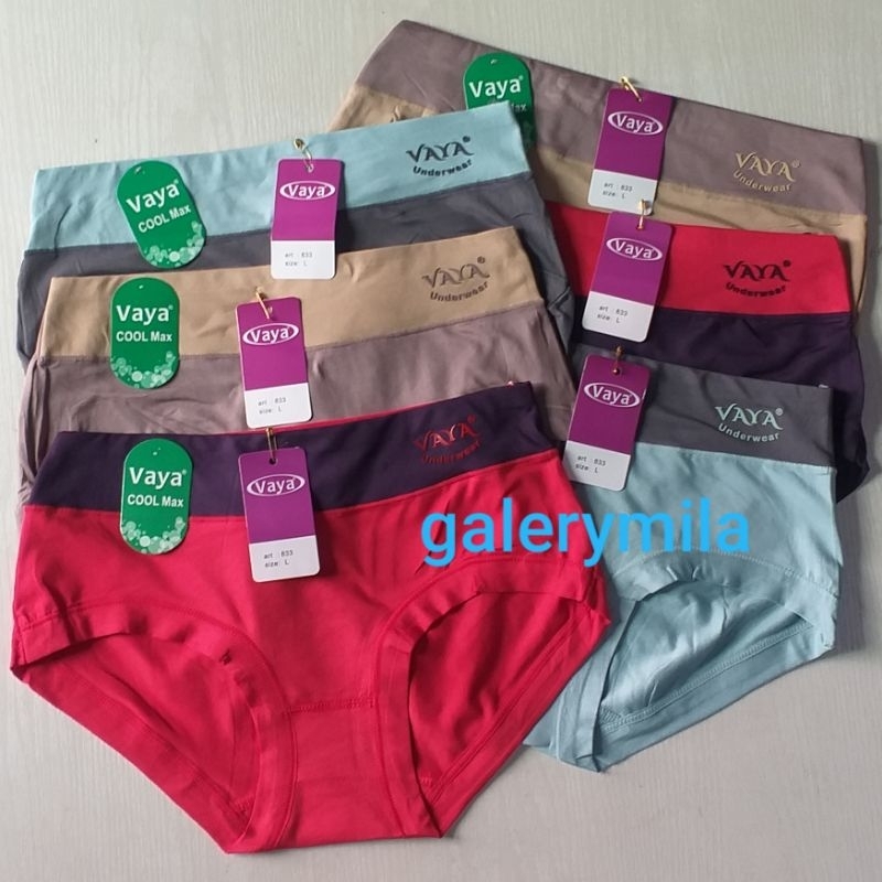 3 Pcs Celana Dalam Wanita Vaya / Cd Wanita Dewasa / Celana Dalam Vaya / Cd Vaya 833 / Vaya 833