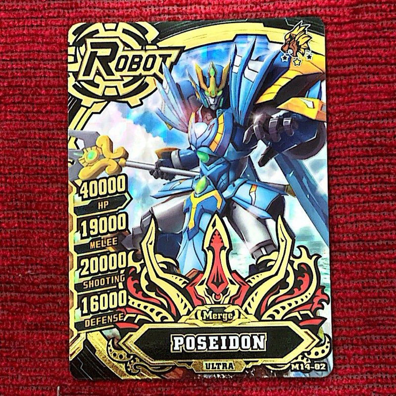 Poseidon M14-02 Ultra Merge Kartu Hero of Robots