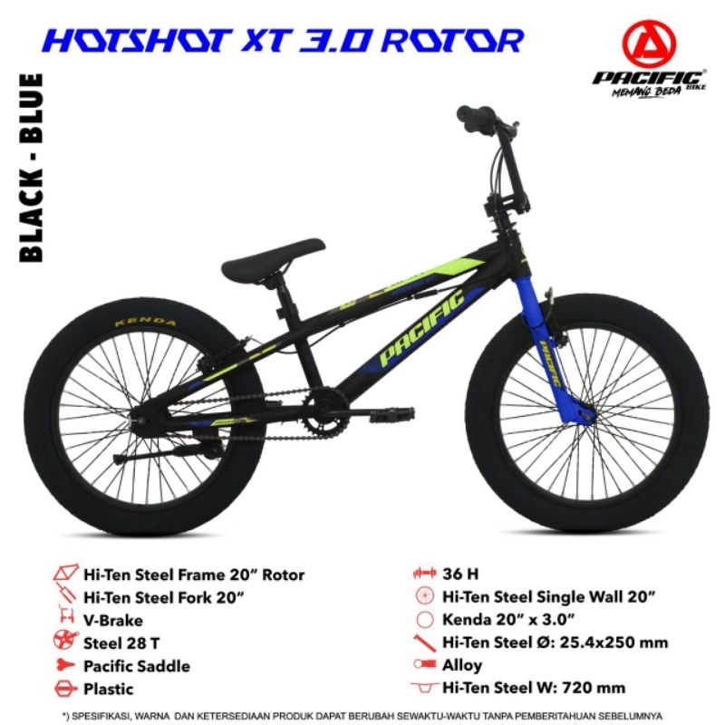 Sepeda BMX Pacific Hotshot XT 3.0 Rotor 20 inch