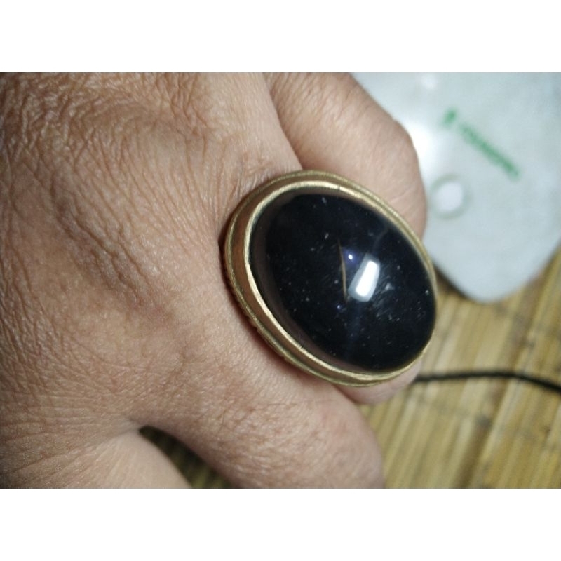 Batu Akik Kecubung Asap Natural lawas Unik kode 32/675