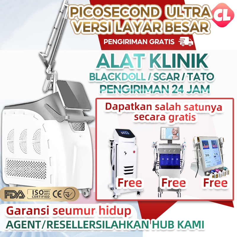 laser picosecond Versi layar besar alat clinic kecantikan blackdoll laser tattoo removal laser scar 