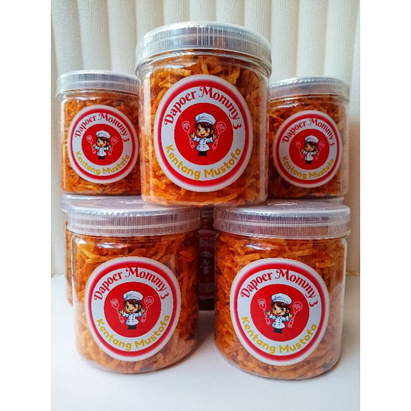 

Kentang Mustofa Pedas Manis Renyah Uk Toples 600 ml Tanpa Bahan Pengawet