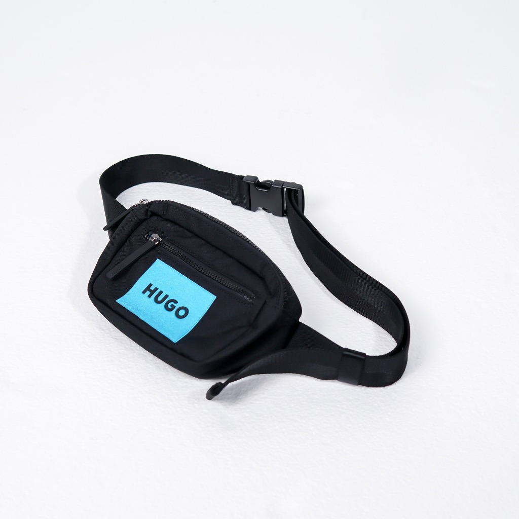 Tas HUGO BOSS HUGO SQUARE BLUE BLACK WAIST BAG 100% ORIGINAL