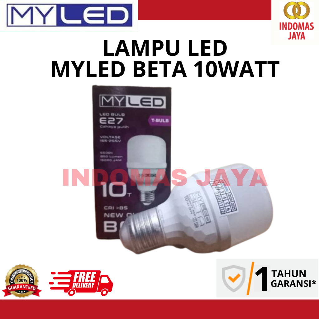 MYLED BETA 10 WATT / MYLED / LED / BETA / LAMPU BERGARANSI