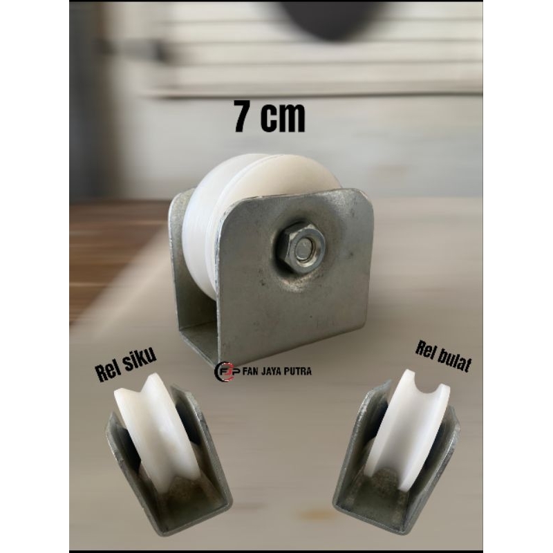 Roda Nilon Ukuran 7cm | Roda Nilon Pagar Besi | Roda Nilon solusi Pagar Besi anti berisik