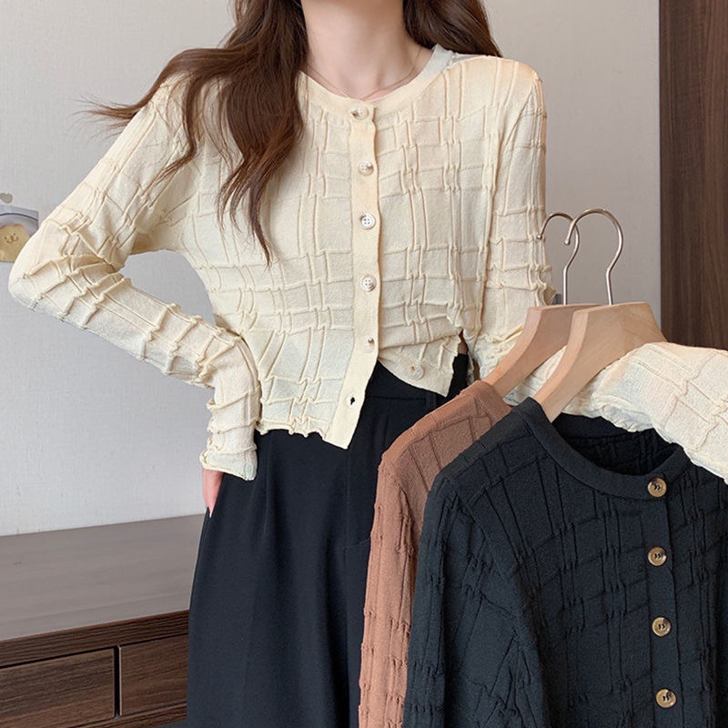[ YENLIKA ] - SHANTICA Knit Top | Long Sleeve Top | Atasan Lengan Panjang Korea Long Sleeve Sweater 