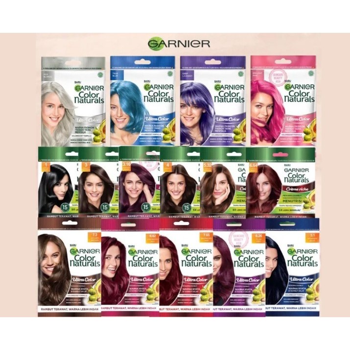 GARNIER Color Naturals Sachet Garnier Ultra Color | Cat Pewarna Rambut Permanen