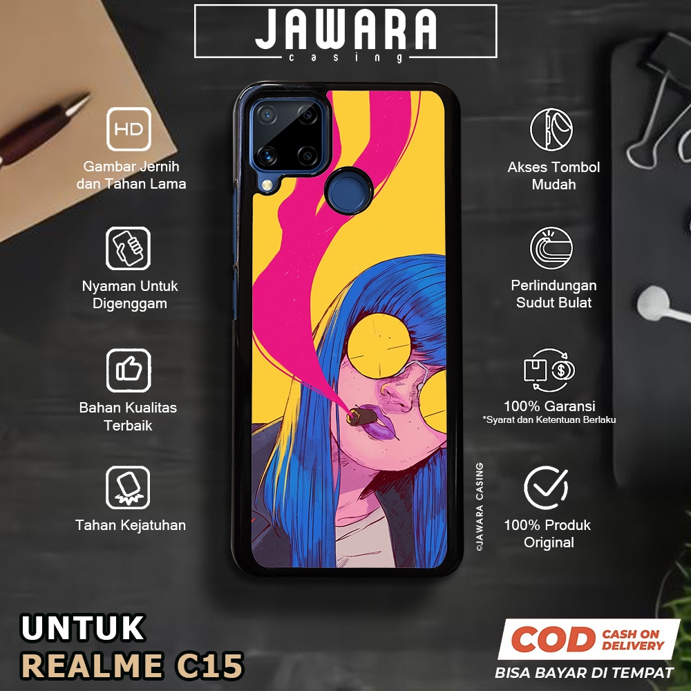 Case Realme C15 Casing Realme C15 [GIRL] Premium Case Glossy Case Hp Realme Jawara Casing Hp Realme 