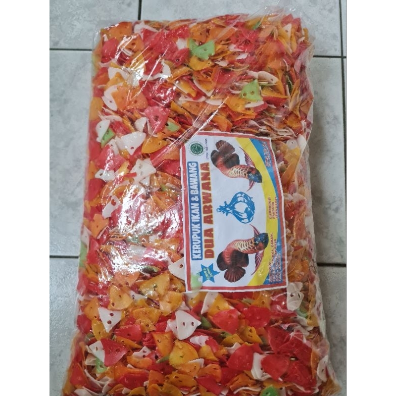 

(BARU!!!) KERUPUK SEBLAK PIATOS SEGITIGA WARNA MERK DUA ARWANA 1 BAL 4,5KG