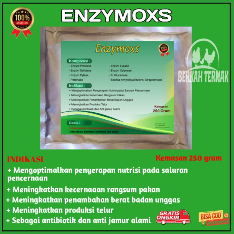 Enzymoxs - Probiotik ayam - suplemen ayam - vitamin ayam - obat ayam - vitamin ayam petelur - enzim 