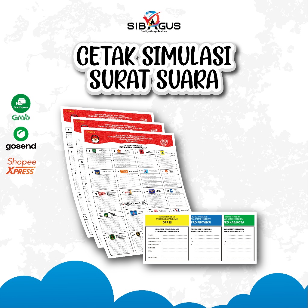 

Cetak Kertas Specimen Surat Suara Pemilu Pilkada