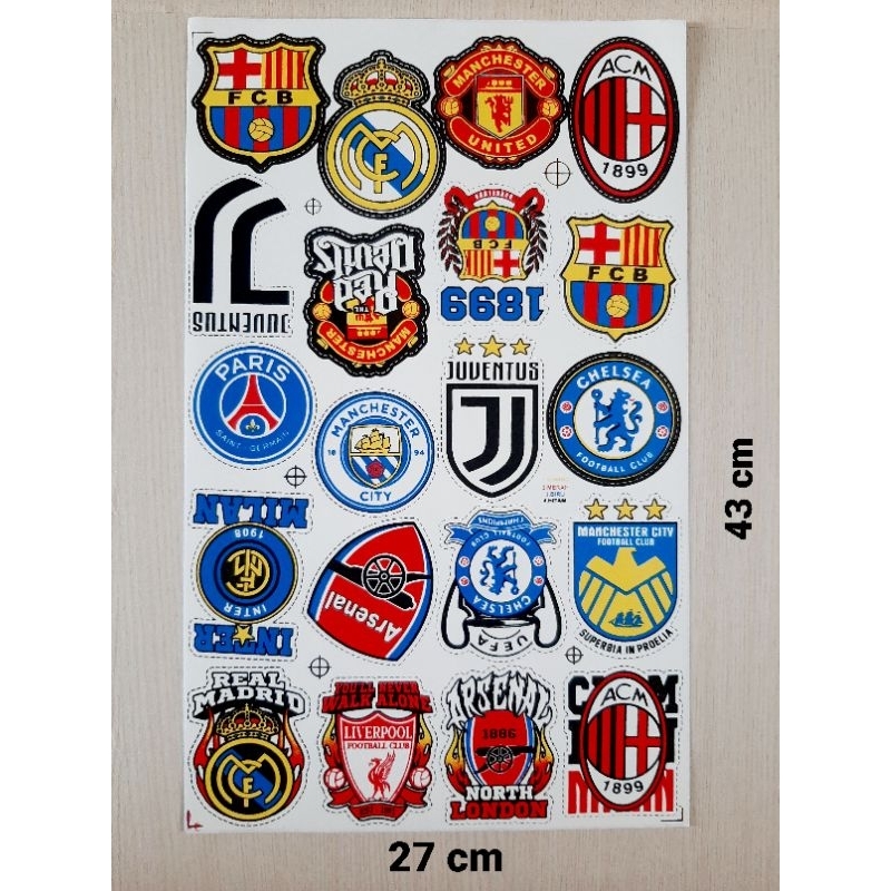 

STIKER LOGO BOLA LEMBARAN (POTONG SENDIRI)