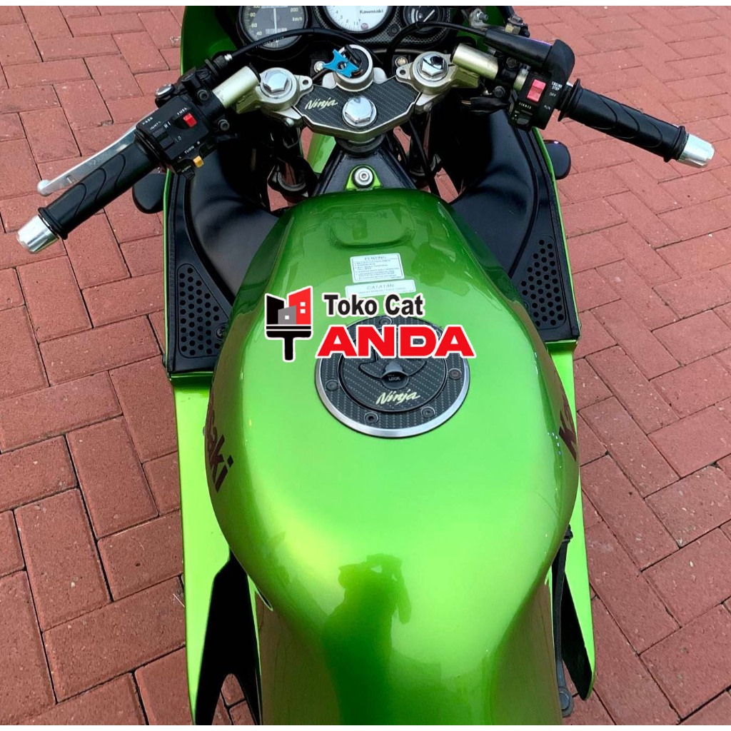 Flowbeeshop Cat Oplos Ninja Green Metalik Pu Ninja R - Cat Ninja Hijau - Lime Green Metalik - Ninja