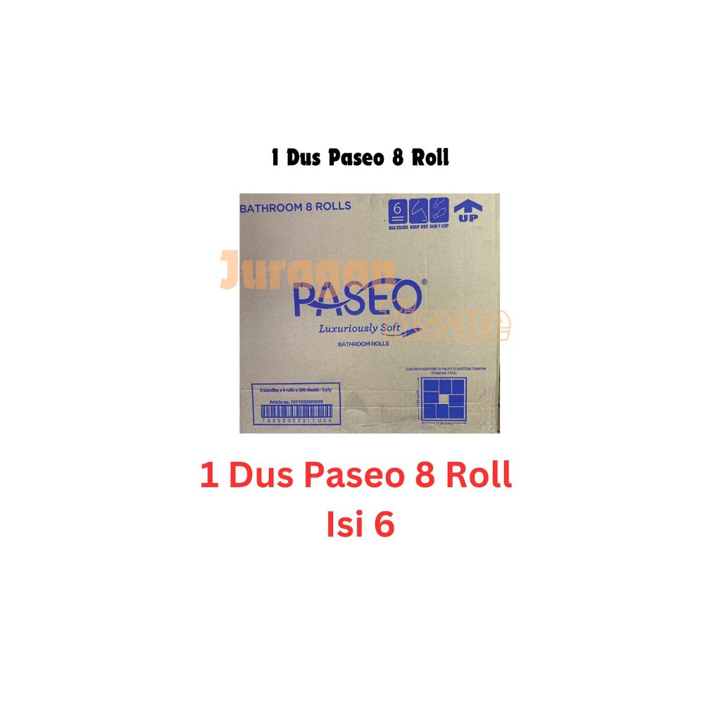 [ 1 Dus ] Tissue Toilet Paseo 8 Roll