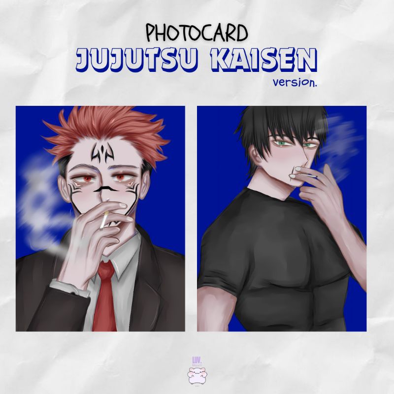 JUJUTSU KAISEN Photocard / SUKUNA & TOJI Photocard Version [luv.bbyart]