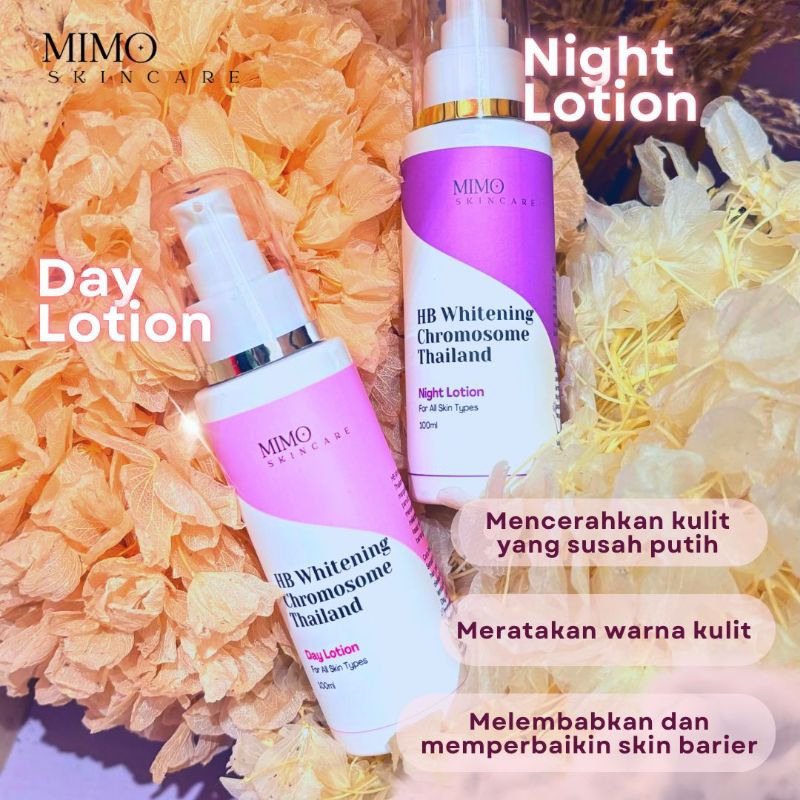 Mimo HB whitening chromosome racikan Thailand Day&Night Lotion pemutih