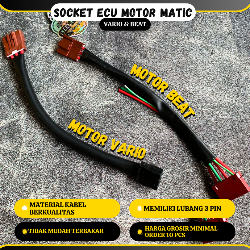 Soket Socket ECU Kiprok Vario Beat Techno 125 CC 150 CC FI ECM ACG