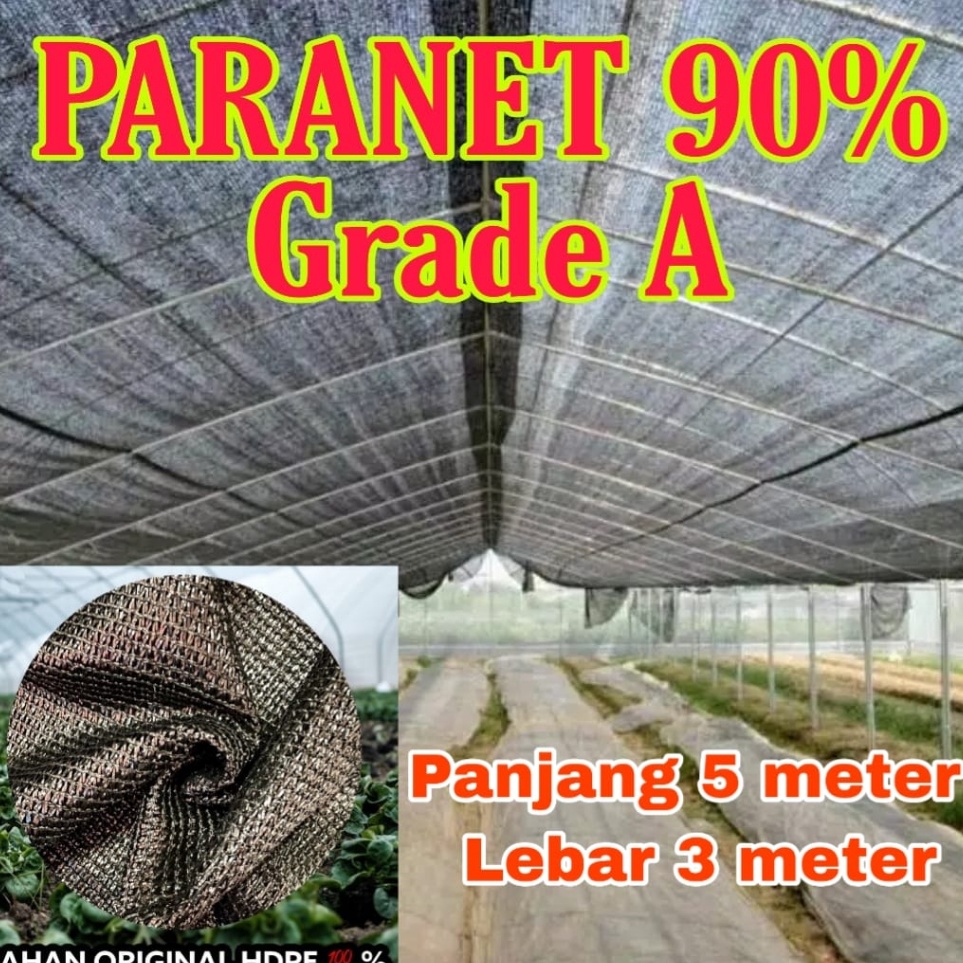 First Come  PARANET 9 import Panjang 5 meter x Lebar 3 meter Jaring paranet