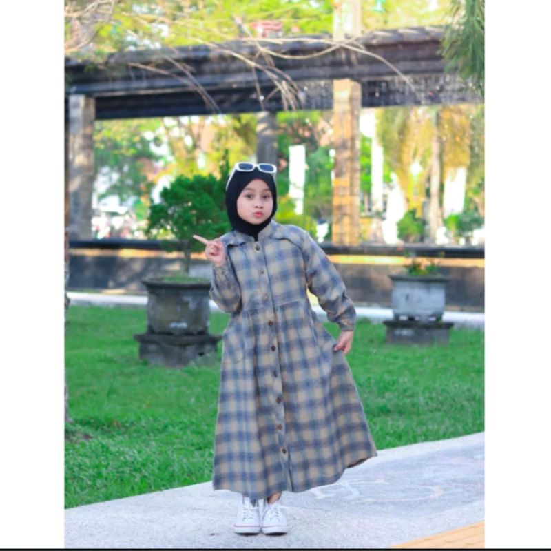 Gamis anak flanel // Gamis terbaru // Gamis lebaran