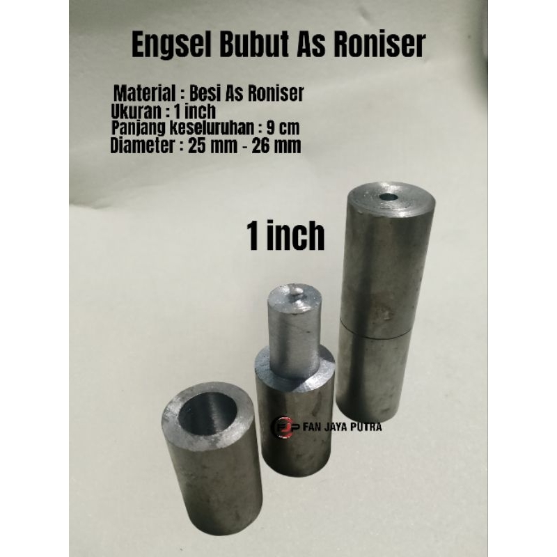 Engsel Bubut As Roniser ukuran 1 inch panjang 9cm | Engsel bubut pintu pagar besi