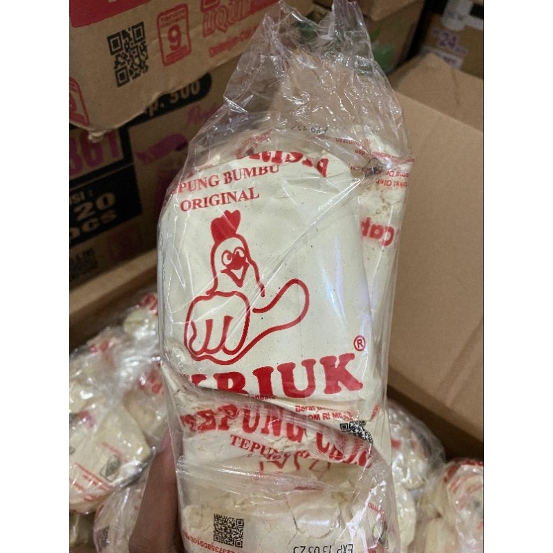 

(1 bal) Tepung Crispy Cap Kriuk, Tepung Bumbu Serbaguna, Tepung Crispy Cap Jempol, Tepung Crispy Cap Ayam Bawang berat bersih 150 gr