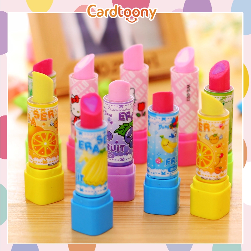 

Penghapus Lipstik Karakter Lucu Imut Buah Eraser Cute Perempuan