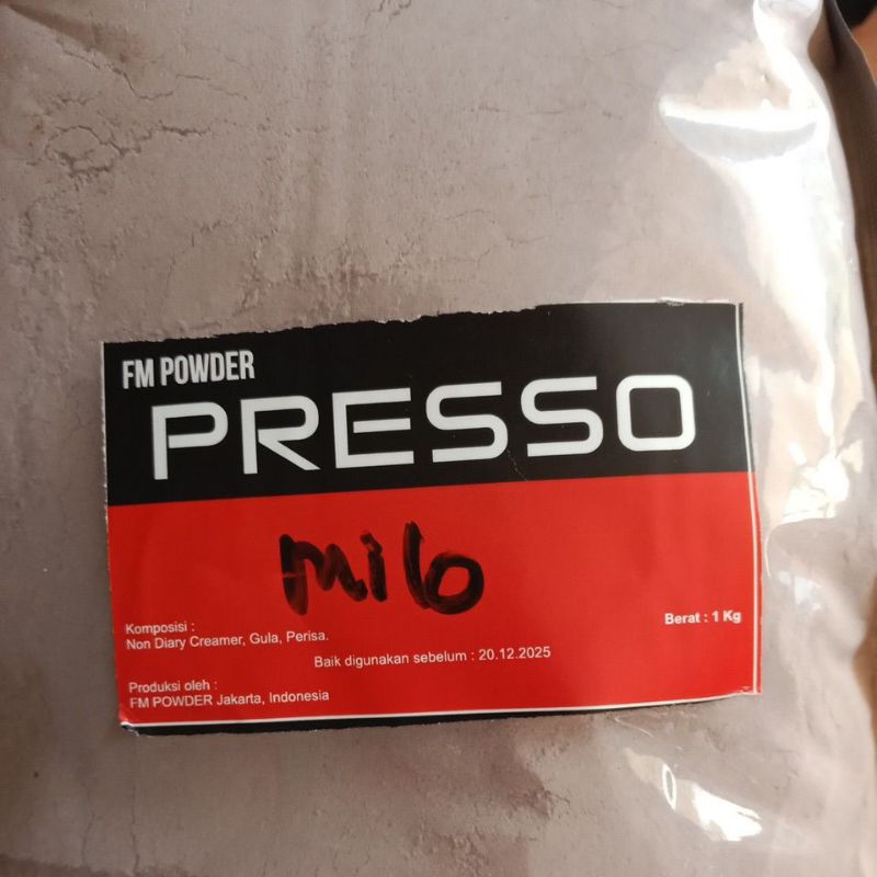 

[ COD ] Bubuk Milo 1 Kg - Bubuk minuman Choco Milo 1 Kg - Nyoklat Milo Powder 1Kg - Coklat Milo Bubuk 1Kg - Serbuk Milo Presso Bubuk Nyoklat Serbuk Capucino instan Cappucino shaset