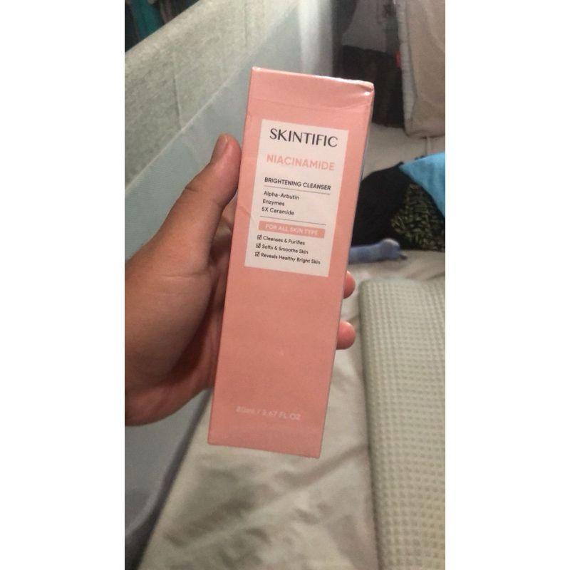 skintific niacinamide brightening cleanser 80 ml | facial wash cleanser