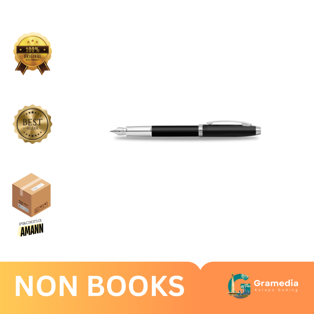 

Gramedia MKG - Sheaffer 100 GLOSS BLACK FT NICKLE TRIM FP