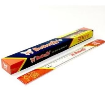 

Baru Penggaris Butterfly 30 Cm 1 Pack (12 Pcs)